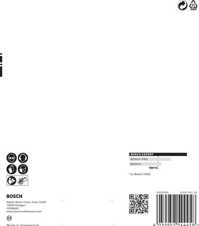 Produktbild Bosch Professional Zubehör EXPERT C470 Schleifpapier Mehrloch für Exzenterschleifer, 150 mm, G 180, 5-tlg. (180)