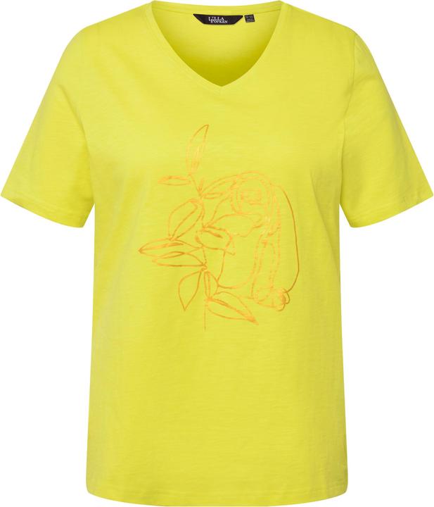 Immagine prodotto Ulla Popken T-shirt classica con design con animali, scollo a V e mezze maniche (46, 48)