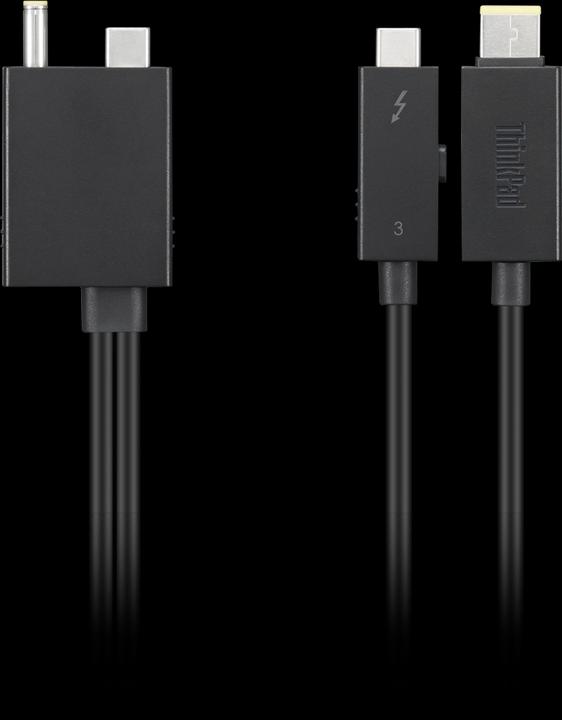 Actual product image Lenovo ThinkPad Tunderbolt 4 WorkStation Dock Split Cable (0.70 m, USB 4.0, 37.50 W)