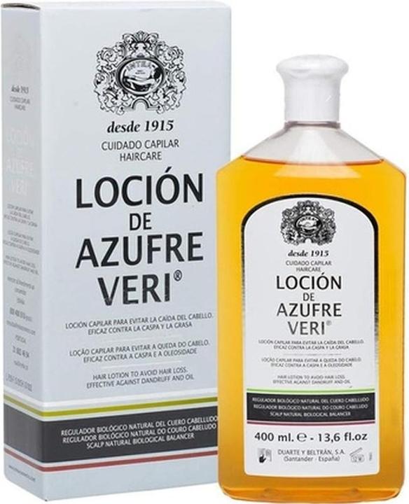 Image du produit Inteacosmetics AZUFRE VERI locion anti-caída 400 ml (400 ml)