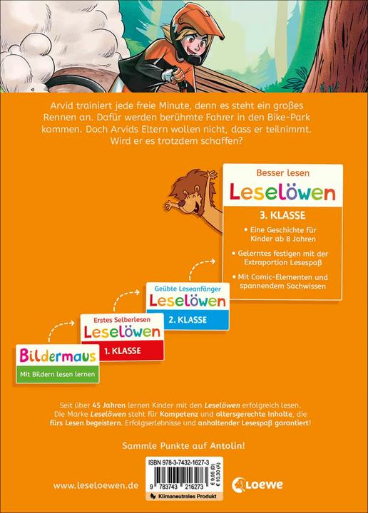 Produktbild Loewe Leselöwen 3. Klasse - Aufregung im Bike-Park (Deutsch, Christian Tielmann, 2024)