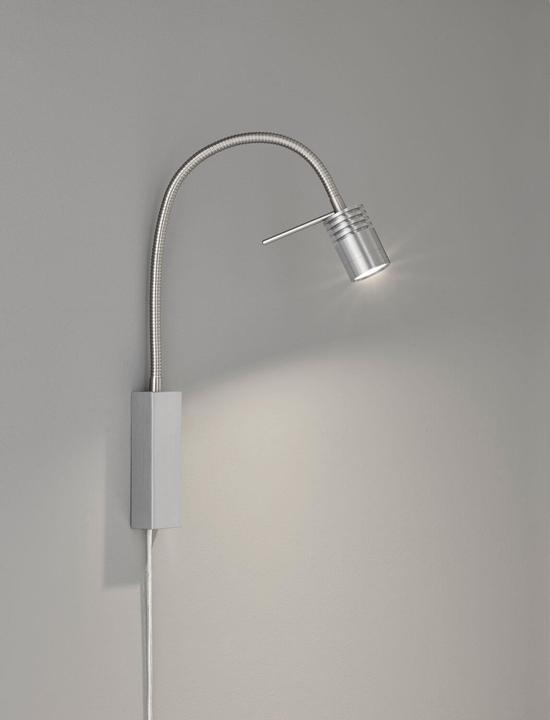 Actual product image Fischer & Honsel Honsel River LED wall spot flex 4,2W warm white switchable nickel 30408