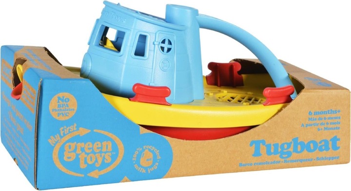 Produktbild Green Toys Tugboat - Blau / Gelb