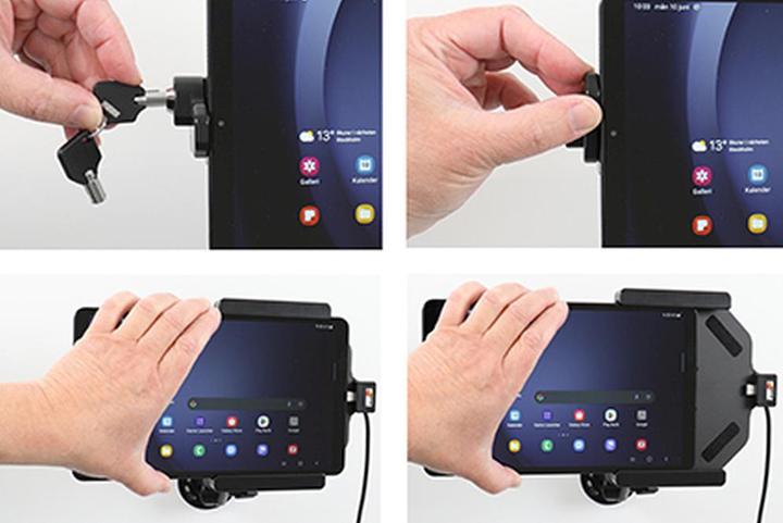 Image du produit Brodit Support actif avec. Clé / Samsung Galaxy Tab A9