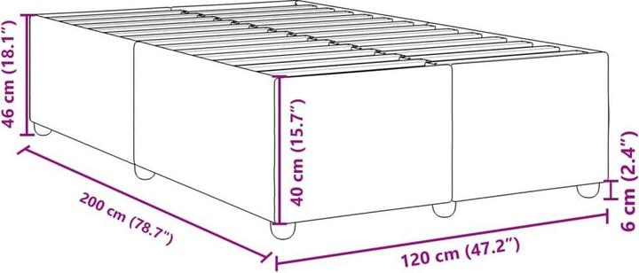 Image du produit vidaXL Bettgestell (120 x 200 cm)