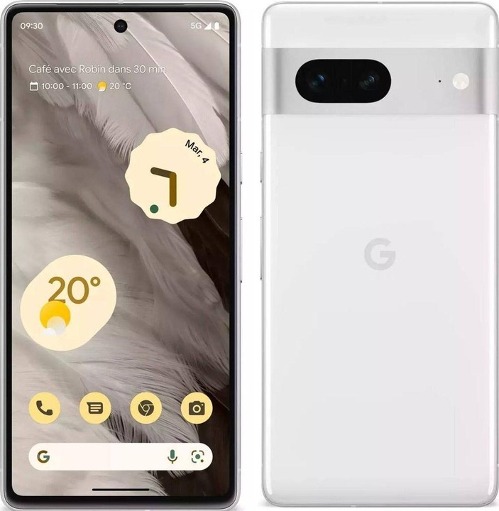 Image du produit Google Pixel 7 (128 Go, Neige, 6.30", SIM + eSIM, 50 Mpx, 5G)