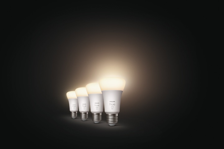 Actual product image Philips Hue White (E27, 9 W, 806 lm, 4 x, F)