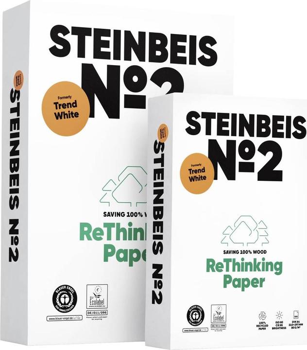Produktbild Steinbeis No. 2 99779554 Universal Druckerpapier Kopierpapier DIN A4 80 g/m² 50 (80 g/m², A4)