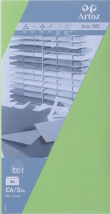 Actual product image Artoz 1001 Envelopes C6/5 birch green (C5, C6, 1x)