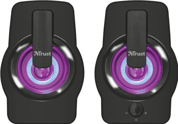 Actual product image Trust Speaker||Gemi RGB|PMPO 12 Watt|1xAudio-In|Black|22948