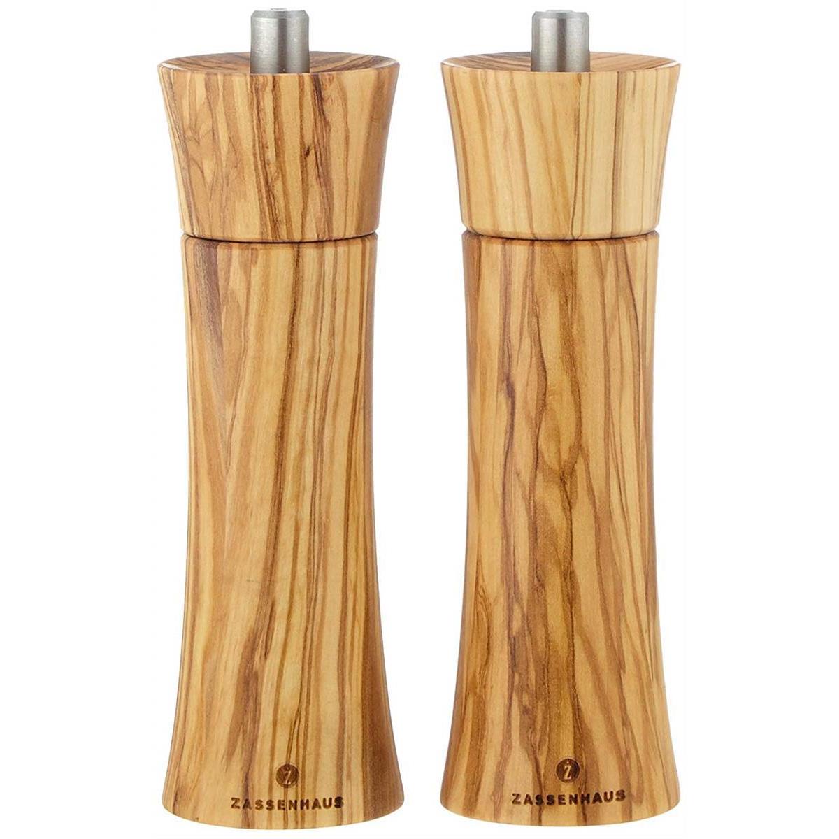 Zassenhaus Mühlen-Set, Pfeffermühle + Salzmühle, Beige