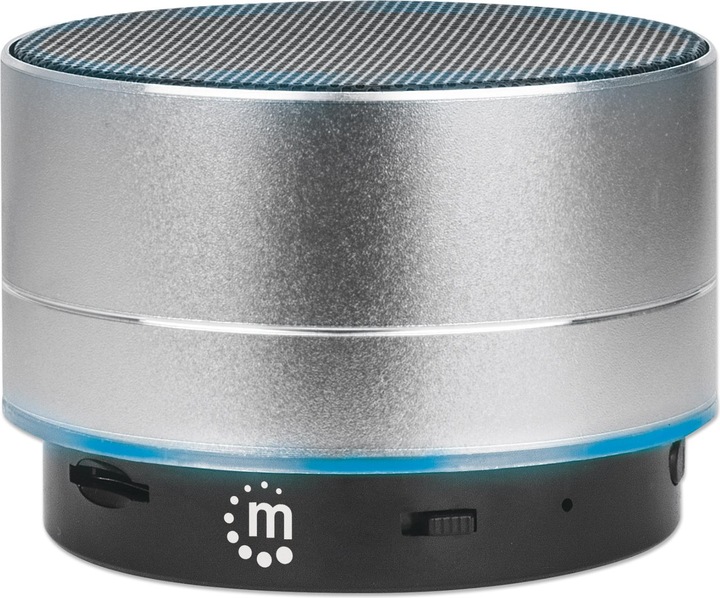 Produktbild Manhattan Metallic LED-Bluetooth®-Lautsprecher (5 h, Batteriebetrieb)