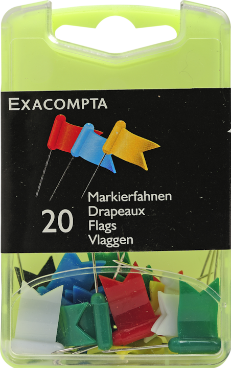 Actual product image Exacompta Flags, multicolor (20 Piece, 16 mm)