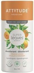 Produktbild Attitude - PÅ™Ã­rodnÃ­ tuhÃ½ deodorant Super Leaves pomeranÄovÃ© listy 85 g (Stick)