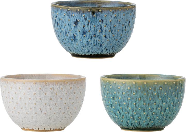 Bloomingville - Harriet Bowl - Blue - Stoneware (3 x)