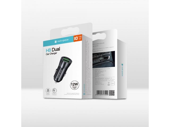 Actual product image Rock H8 Dual Car Charger