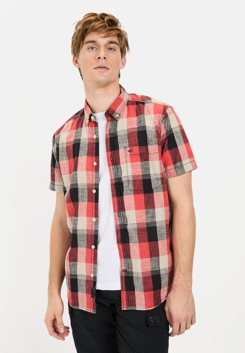 Actual product image Camel Active Kariertes Kurzarmhemd aus reiner Baumwolle (5XL)