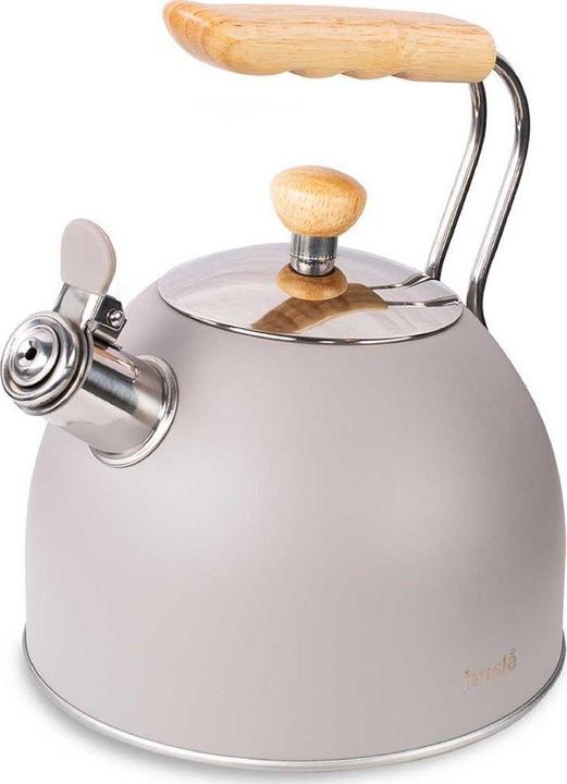 Actual product image Husa KETTLE WITH WHISTLE 2.5L HUSLA gray 73907 (2.50 l)