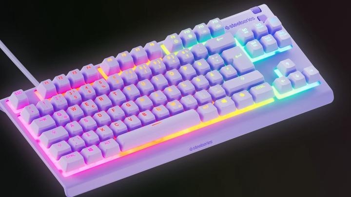 Image du produit SteelSeries Apex 3 TKL US, lavender (US, Filaire)