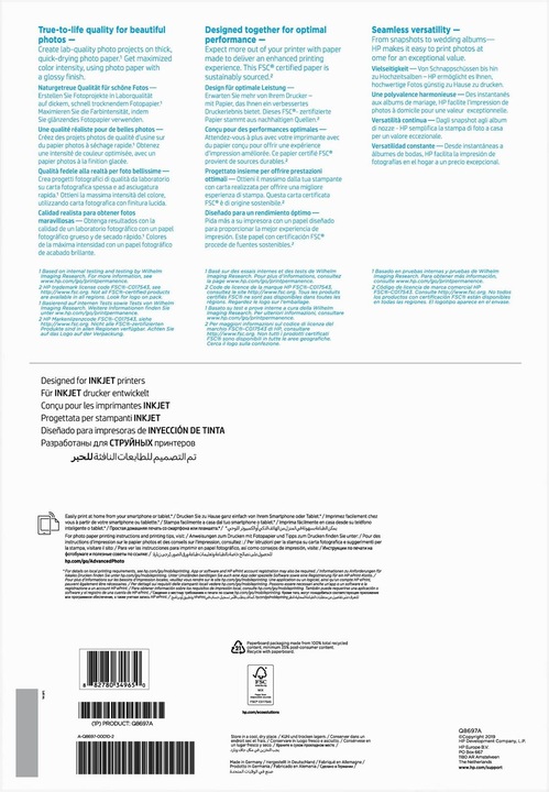 Produktbild HP Q8697a (250 g/m², A3, 20 x)