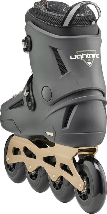Produktbild Rollerblade Inline Skate Lightning 90mm - Black / Red Colors: Anthracite/Taupe-45 (45.5, 46)