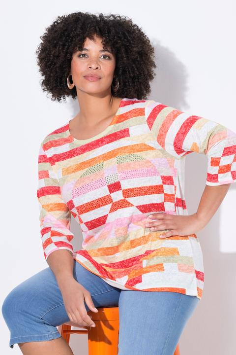 Immagine prodotto Angel of Style T-shirt dal taglio comodo con righe e simbolo Peace (42)