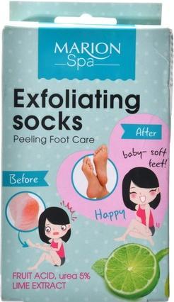 Actual product image Marion Spa Exfoliating Foot Treatment Soaked Socks 2X20Ml (Foot mask, 20 ml)