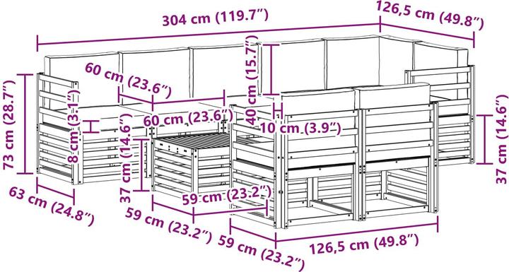 Produktbild vidaXL Sofa Set