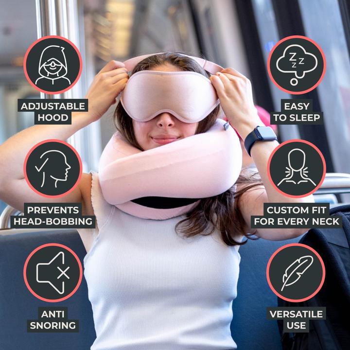 Produktbild FlyHugz ® 2.0 Reisekissen mit Kapuze (Kopf- & Nackenkissen)