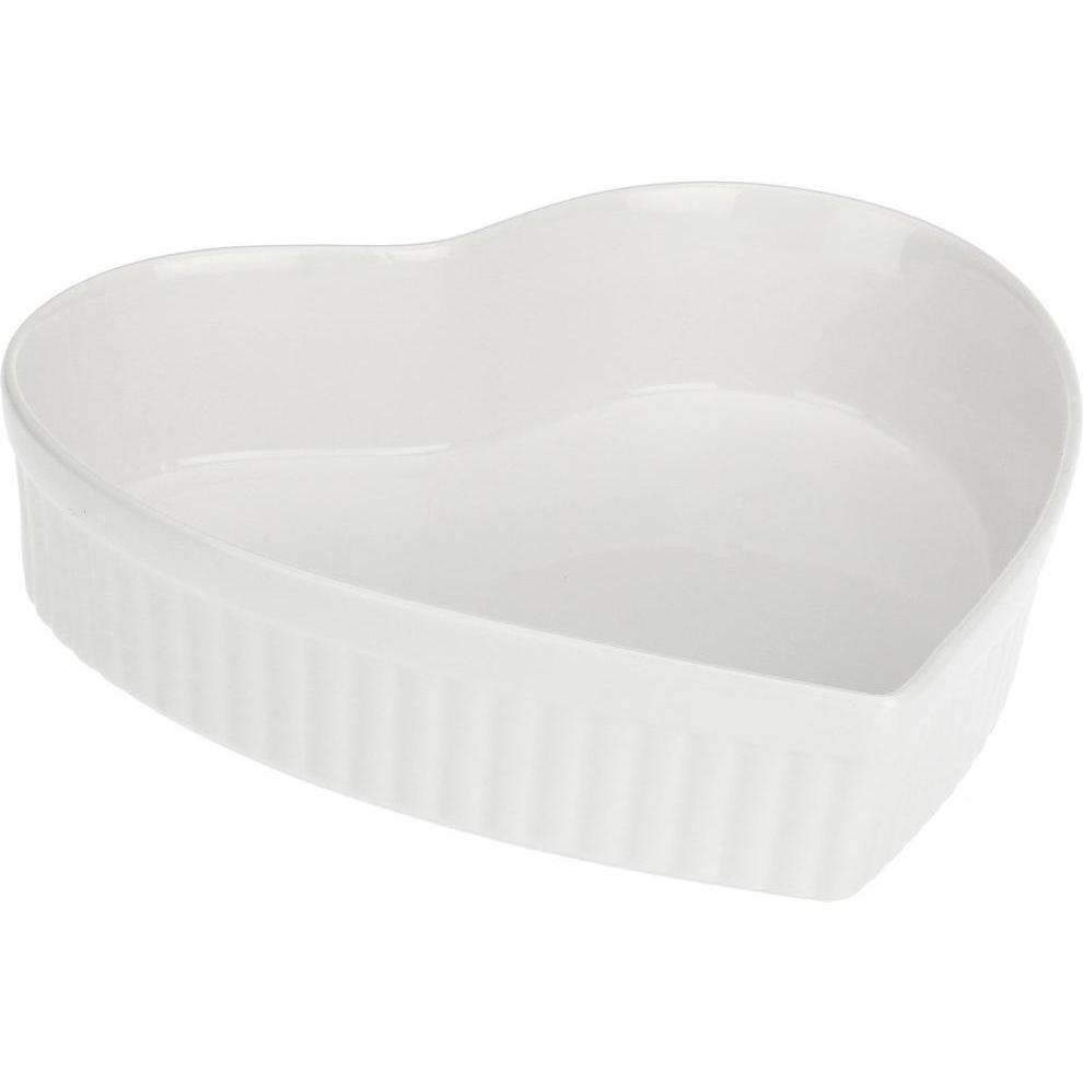 La Porcellana Bianca Cupido Herz Auflaufform - Weiss 25 cm, Auflaufform, Weiss