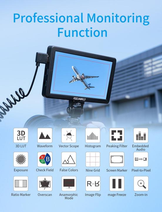 Immagine prodotto Feelworld T6 6" Monitor with Metal Case (6")