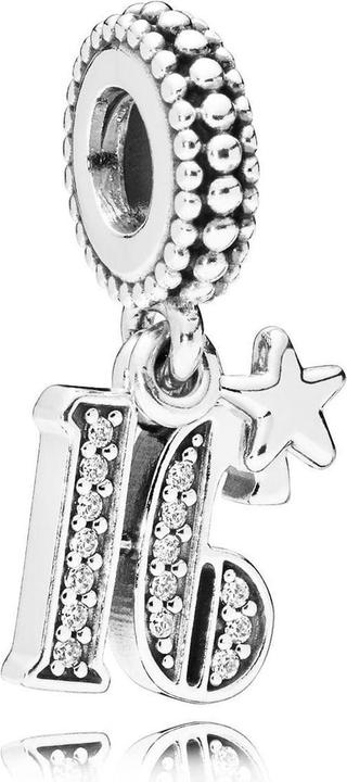Pandora 16 Years of Love Charm (Silber)
