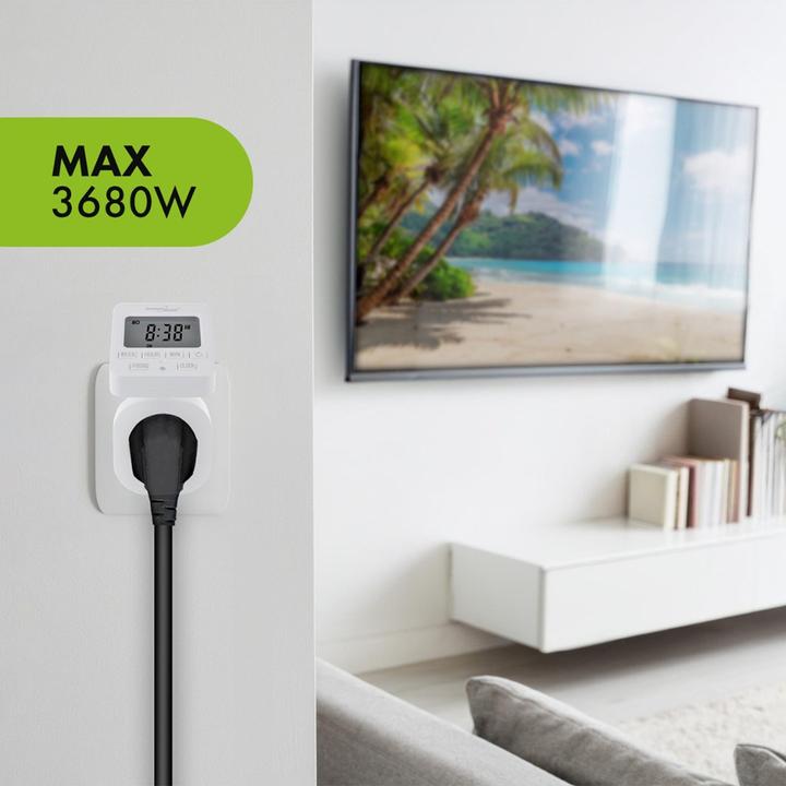 Immagine prodotto Greenblue digitale Zeitschaltuhr max. Belastung 16A IP20 GB605 E