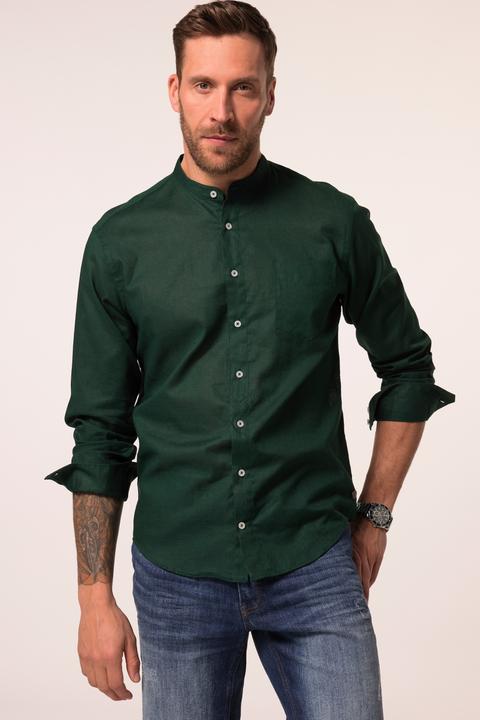 Produktbild JP1880 Hemd, Langarm, Leinenmix, Stehkragen, Modern Fit (3XL)