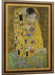 Trefl Kunstrahmen Puzzle 500 - Der Kuss, Gustav Klimt (500 Teile)