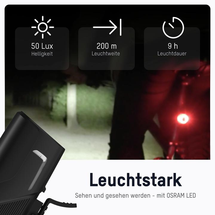 Image du produit Ansmann Bikelight LED avant 50lx 2600mAh (180 lm, 50 lm)