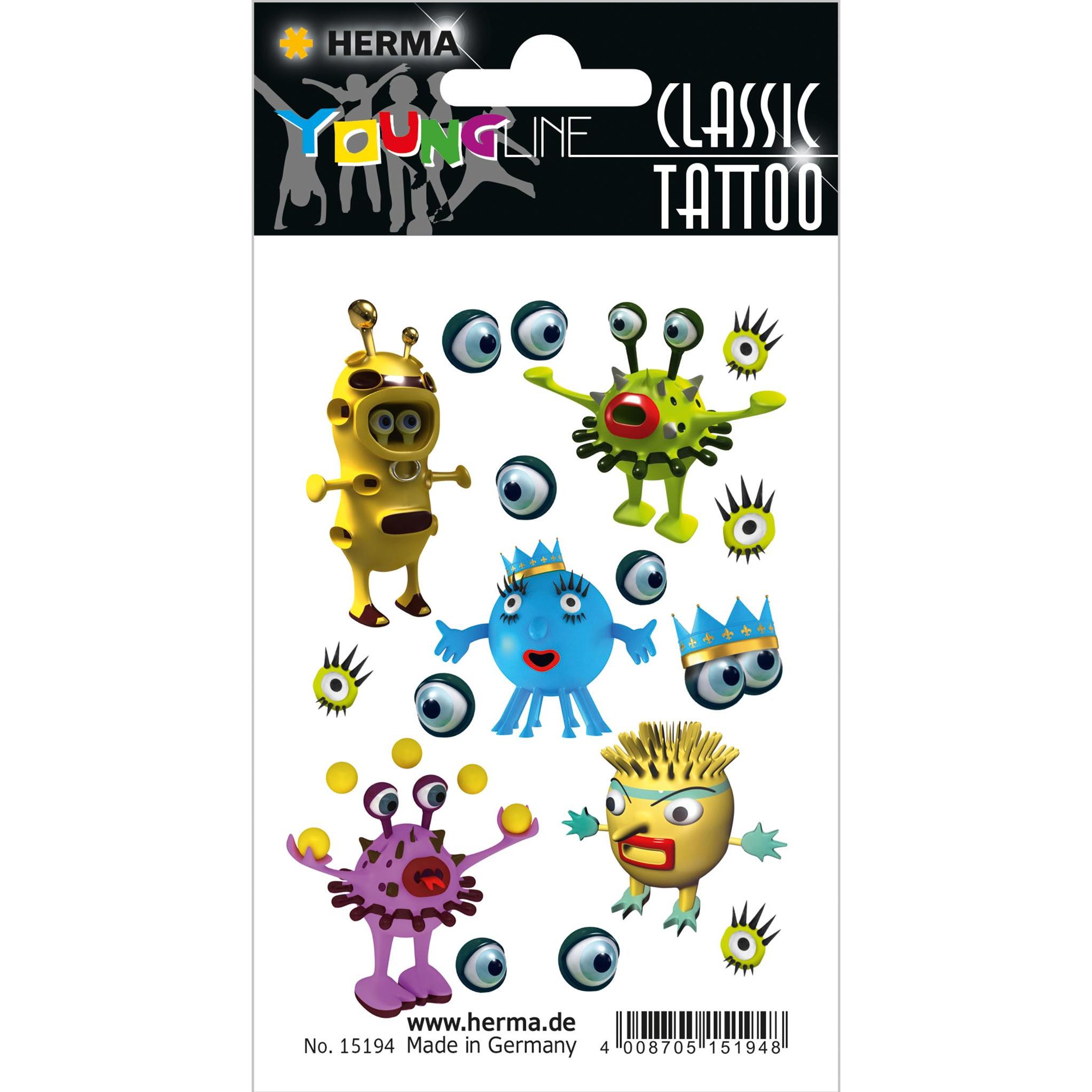 Herma, Sticker, CLASSIC Tattoo Colour Monster WG