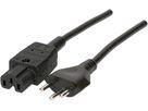 Produktbild Max Hauri TD-Apparatekabel H05VV-F3G1.0 Typ 12 / C15A (5 m)