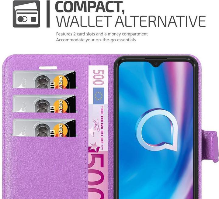 Produktbild Cadorabo Book mit Standfunktion Cover (Alcatel 1S (2020))