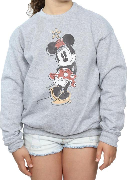 Actual product image Disney Girls Minnie Mouse Offset Sweatshirt (128)