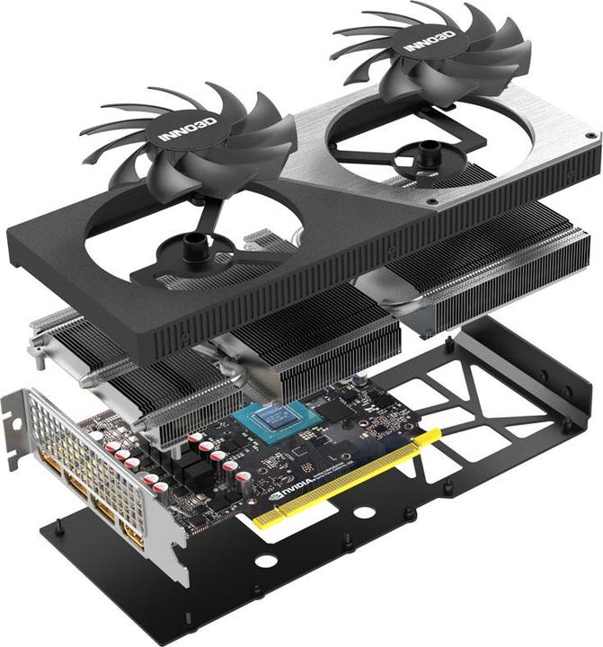 Productafbeelding Inno3D Geforce RTX 4060 TI 16 GB Twin X2 grafische kaart - 16 GB GDDR6, 1x HDMI, 3x DP (16 GB)