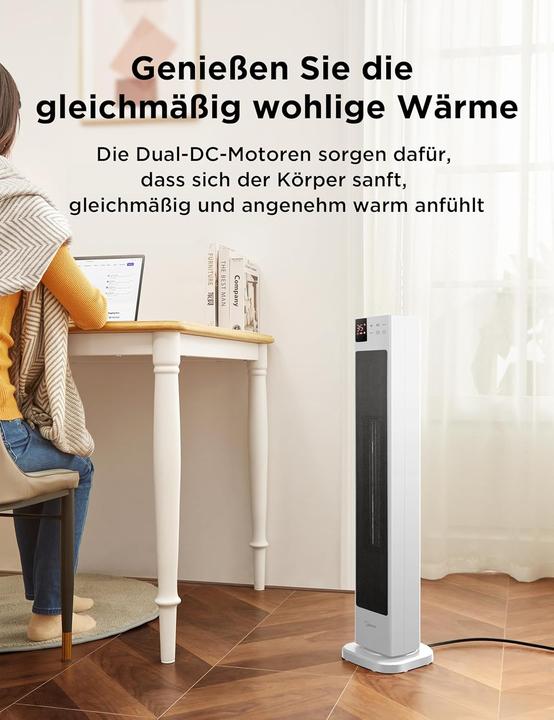 Actual product image Midea NTH20-22GR Keramik-Heizlüfter (2000 W)