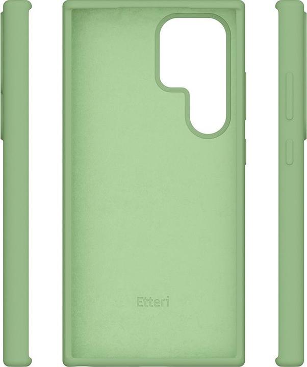 Actual product image Etteri Silicone case for Samsung Galaxy S25 Ultra light green (Samsung Galaxy S25 Ultra)