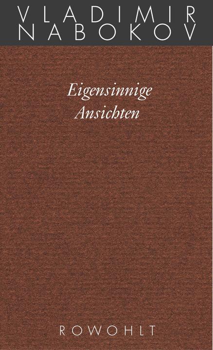 Produktbild Eigensinnige Ansichten (Deutsch, Vladimir Nabokov, 2004)