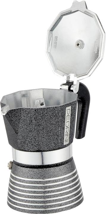 Produktbild Pedrini Infinity Rock Espressokocher Aluminium Anthrazit Metallic 2 Tassen (2 Tassen)