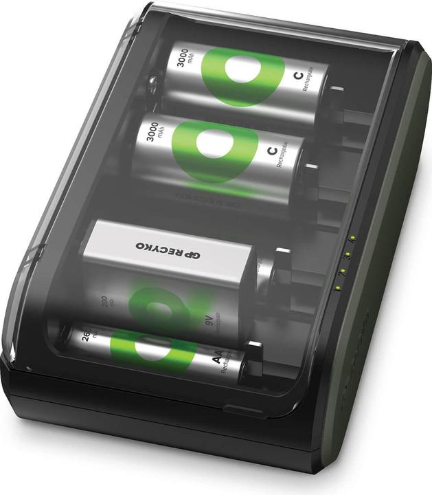 Produktbild GP Batteries Universal Charger R21 (1 Stk., AA, AAA, C, Ladegerät ohne Akku)