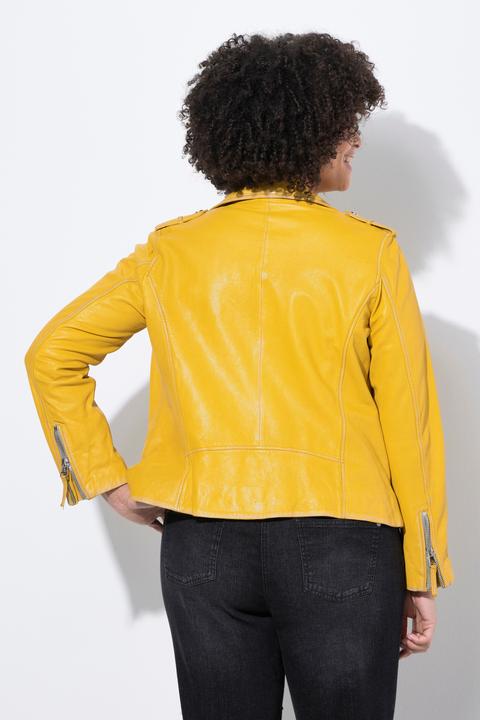 Produktbild Angel of Style Leder-Bikerjacke, echtes Leder, Farbe, Langarm (54)