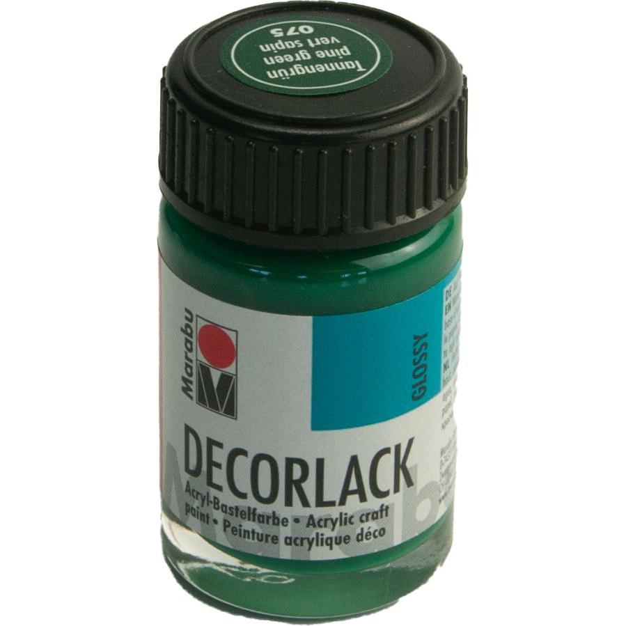 Thumbnail - Marabu, Künstlerfarbe + Bastelfarbe, Dekorlack Acryl 15 ml tannengrün (Tannengrün, 15 ml)