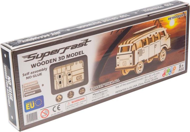 Produktbild WoodenCity Hippie Retro Bus