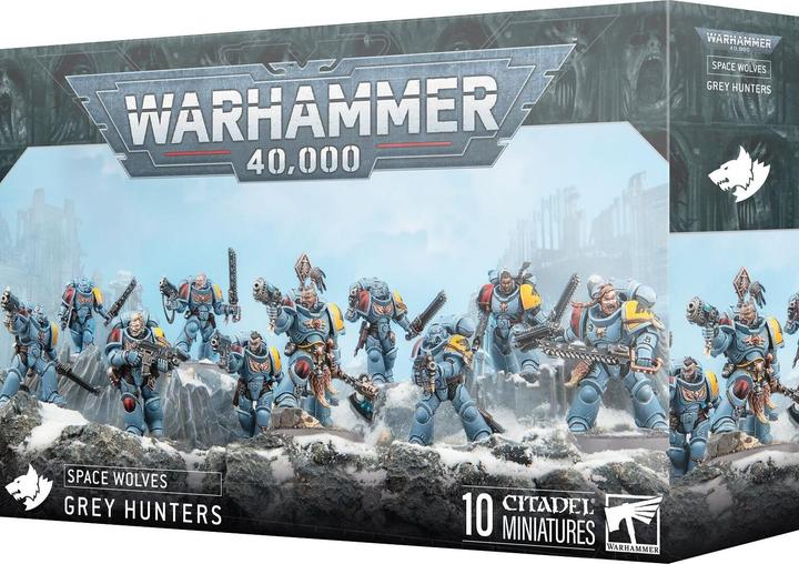Games Workshop Warhammer 40k - Space Wolves Chasseurs Gris (2025) (Plastic)